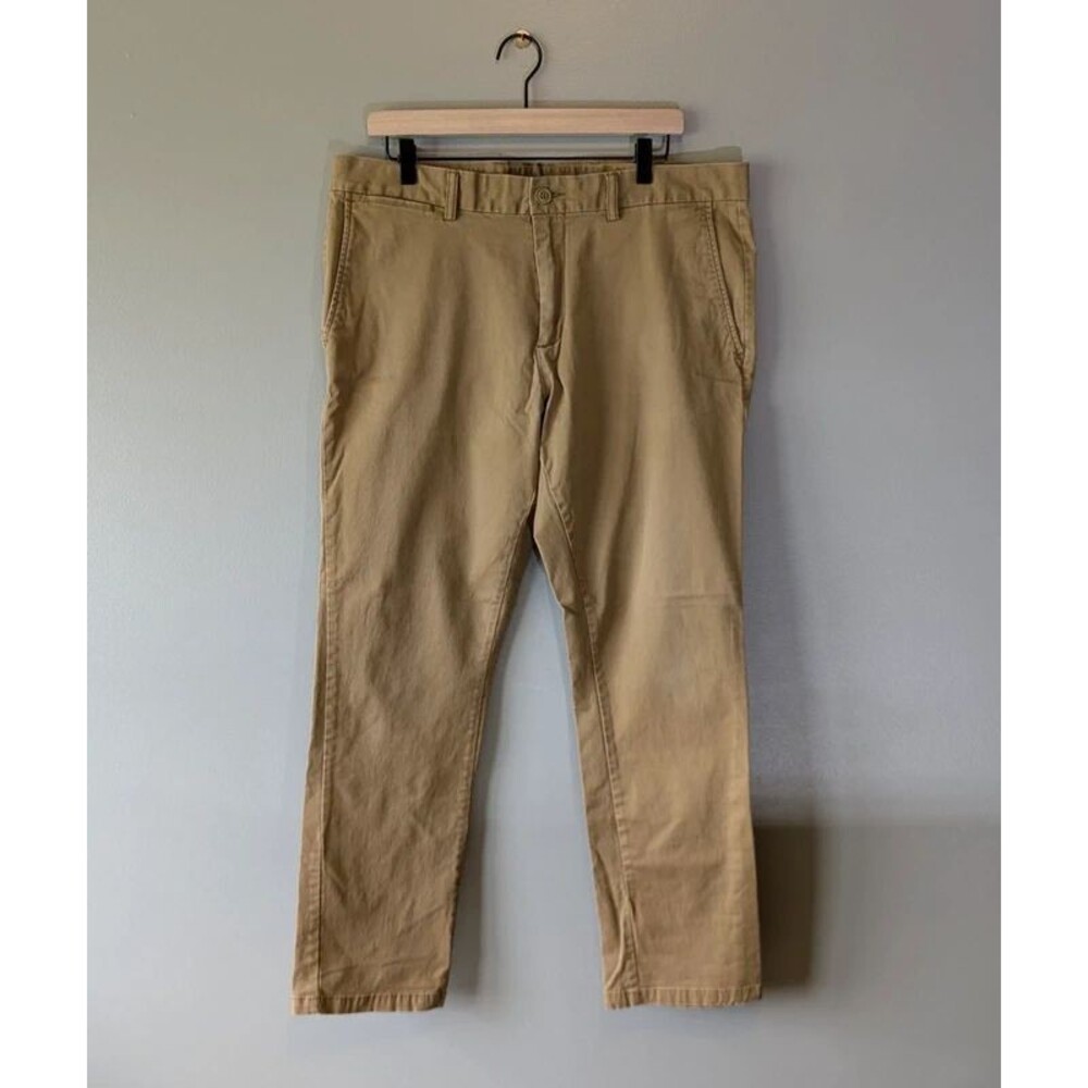 Old Navy Mens Pants 36x30 Tan Khaki Ultimate Skinny Built-In Flex Chino Work